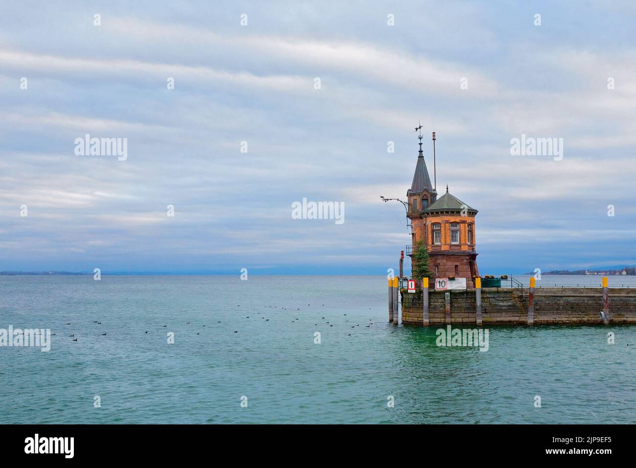 Hafen Konstanz, Bodensee, Baden-Württemberg, Deutschland Stockfoto