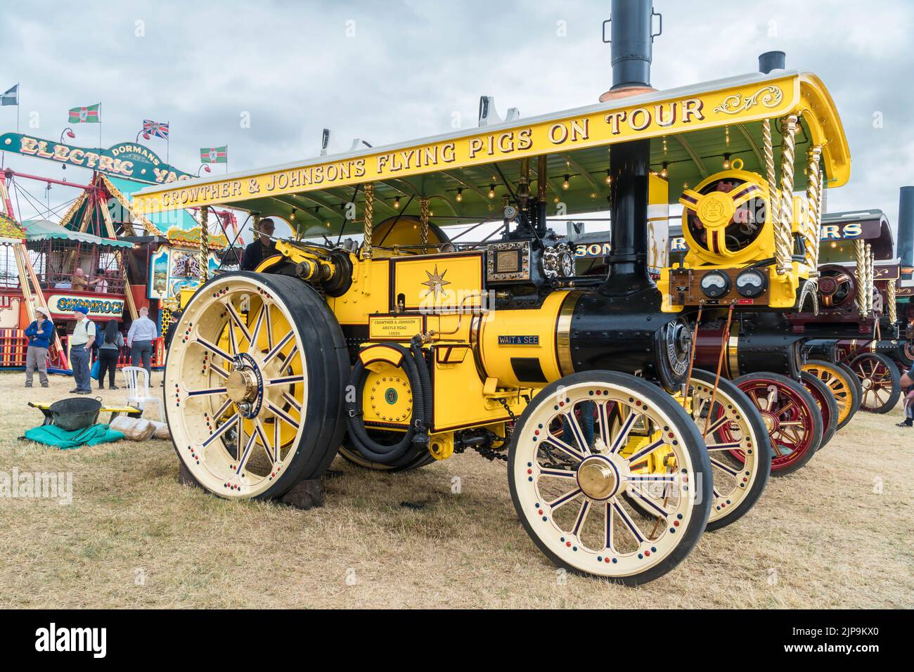 Burrell Showman Straßenlokomotive Baujahr 1921, Nr. 3910. Worcestershire, England, Großbritannien. Juli 2022 Stockfoto