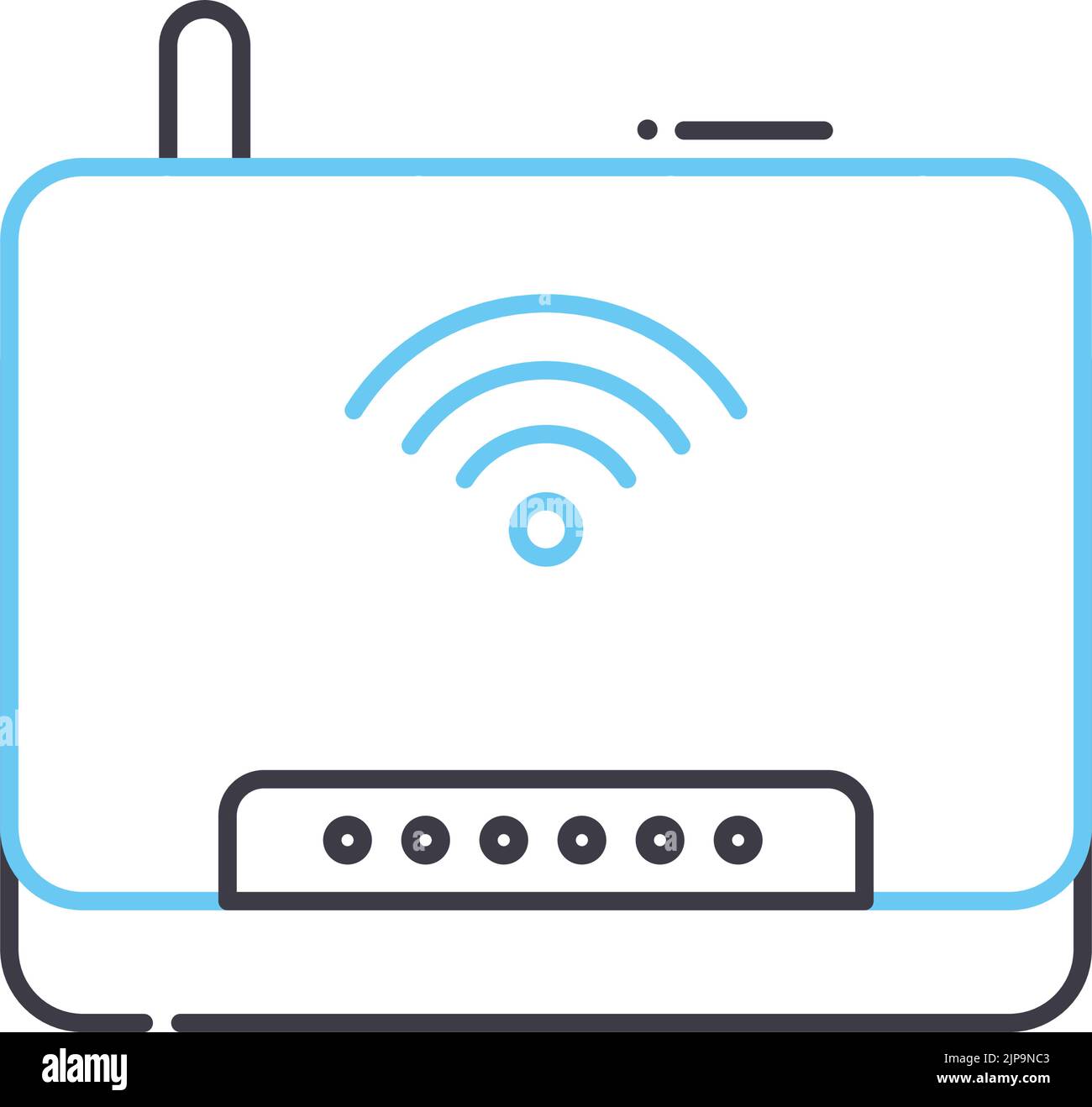 Adsl Modem Router Zeichen Router zeichen Stock-Vektorgrafiken kaufen - Alamy