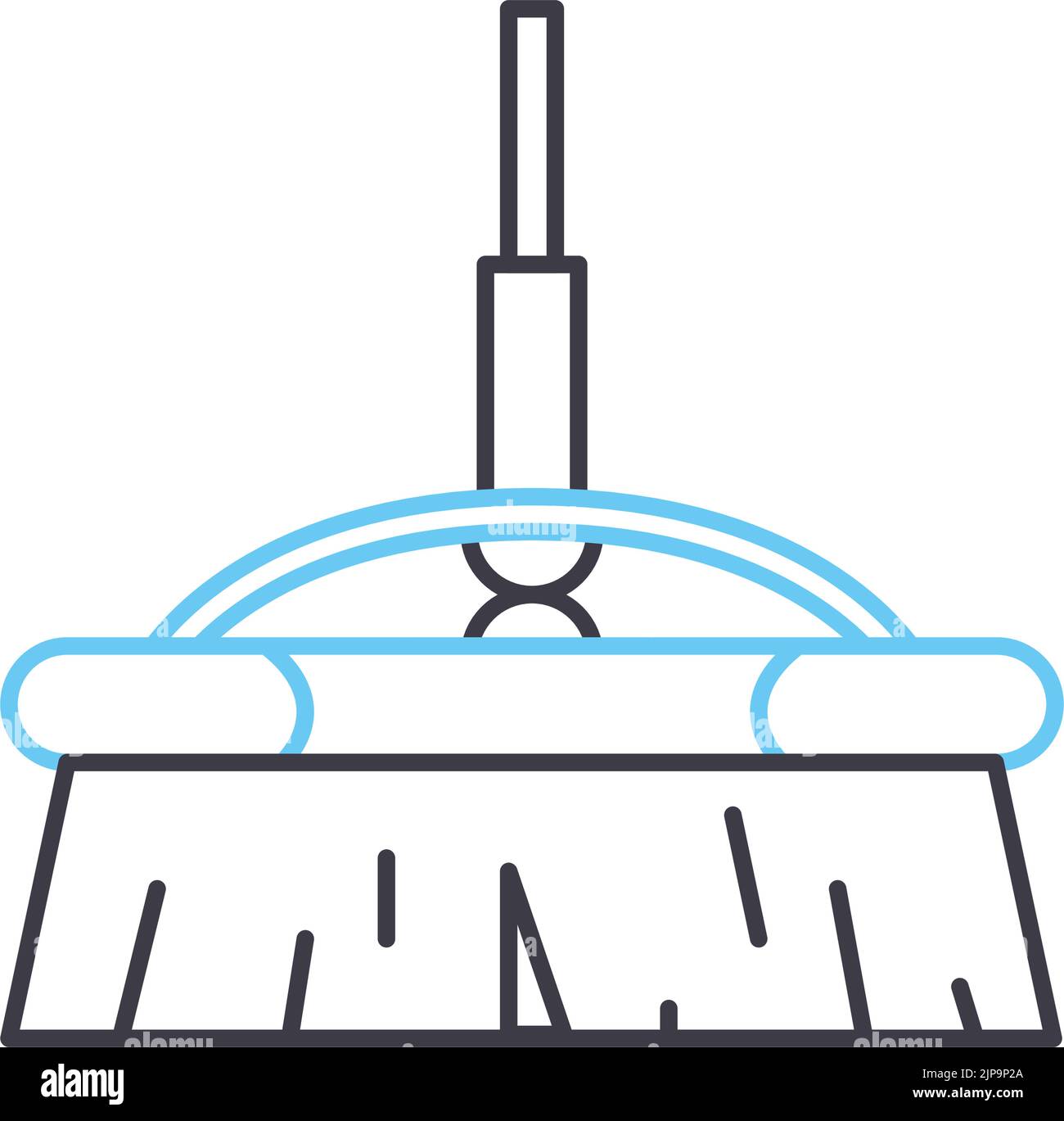 Liniensymbol der Waschmaschine, Umrisssymbol, Vektordarstellung, Konzeptzeichen Stock Vektor