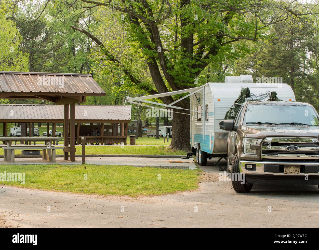 Camping im Toad Suck Park, US Army Corps of Engineers, Conway, Arkansas Stockfoto Camping im Toad Suck Park, US Army Corps of Engineers, Conway, Arkansas Stockfoto