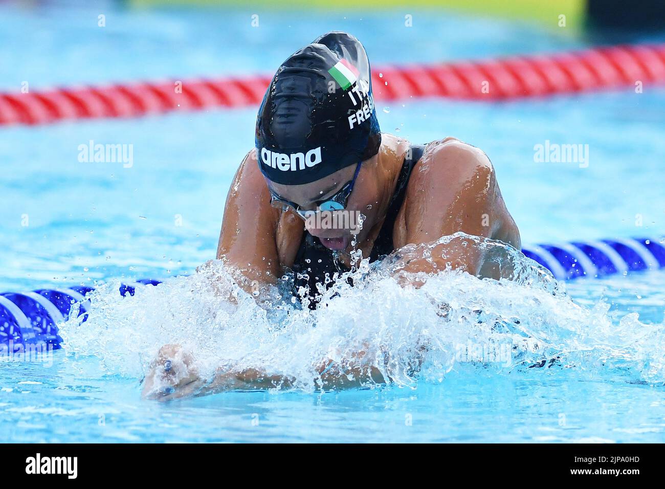 Foro Italico, Rom, Italien. 15. August 2022. Schwimmeuropameisterschaften Rom 2022: Sara Franceschi (ITA) Frauen 200m EINZELMEDLEY - HALBFINALE Credit: Action Plus Sports/Alamy Live News Stockfoto
