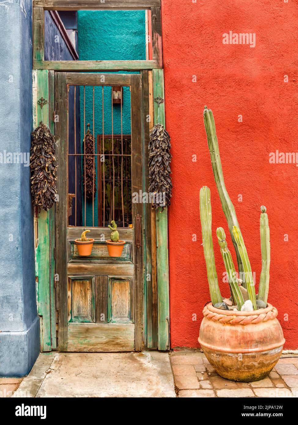 Altstadt, Künstlerviertel, Adobe Walls Tucson, Arizona, USA, USA Stockfoto