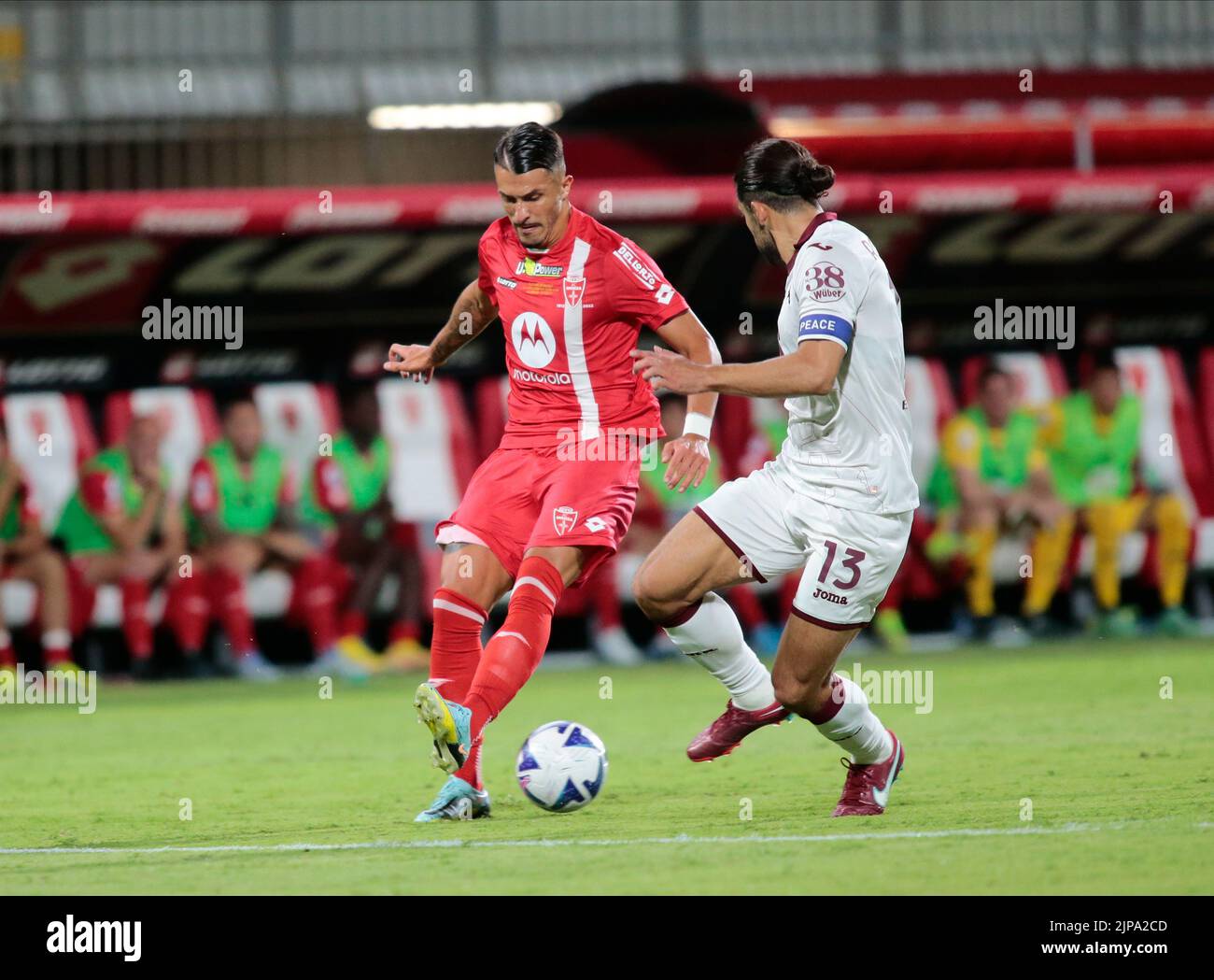 Dany Mota von AC Monza während der italienischen Serie Ein Spiel zwischen AC Monza und Turin FC, am 13. August 2022, im UPower Stadium in Monza, Italien. Foto Nderim Kaceli Stockfoto