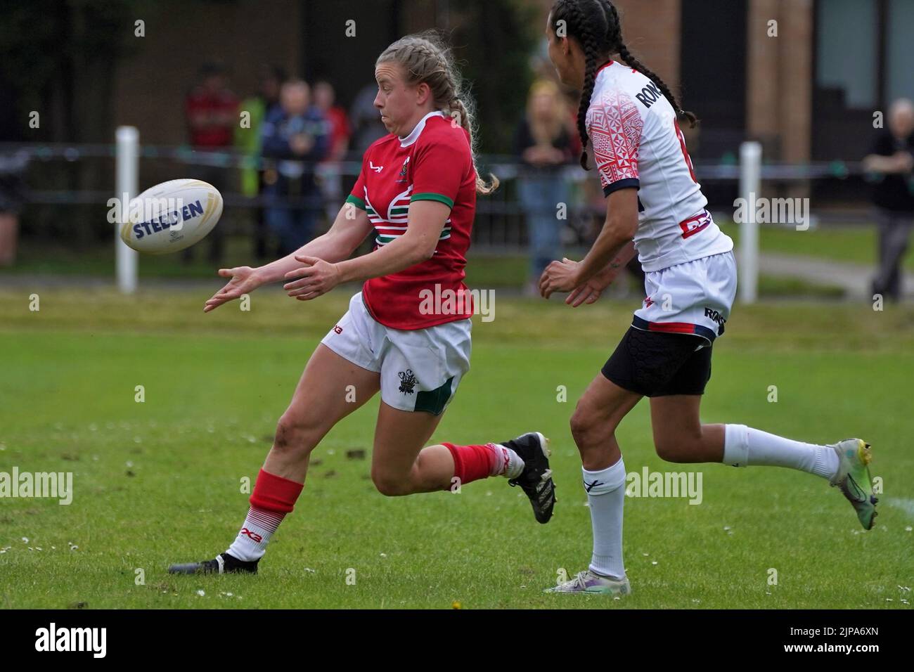 Wales Women Rugby League / England Women Rugby League Stockfoto