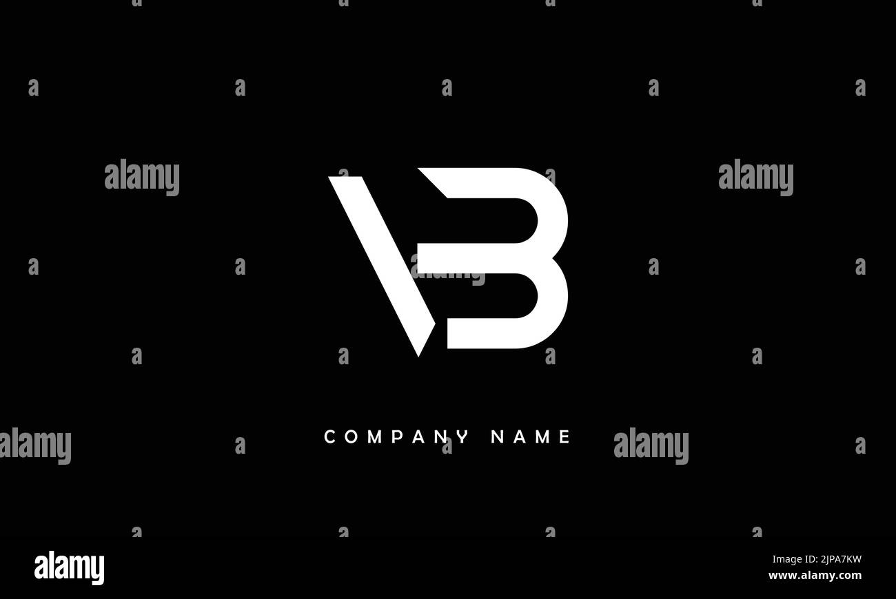 BV, VB Abstract Letters Logo Monogramm Stock Vektor