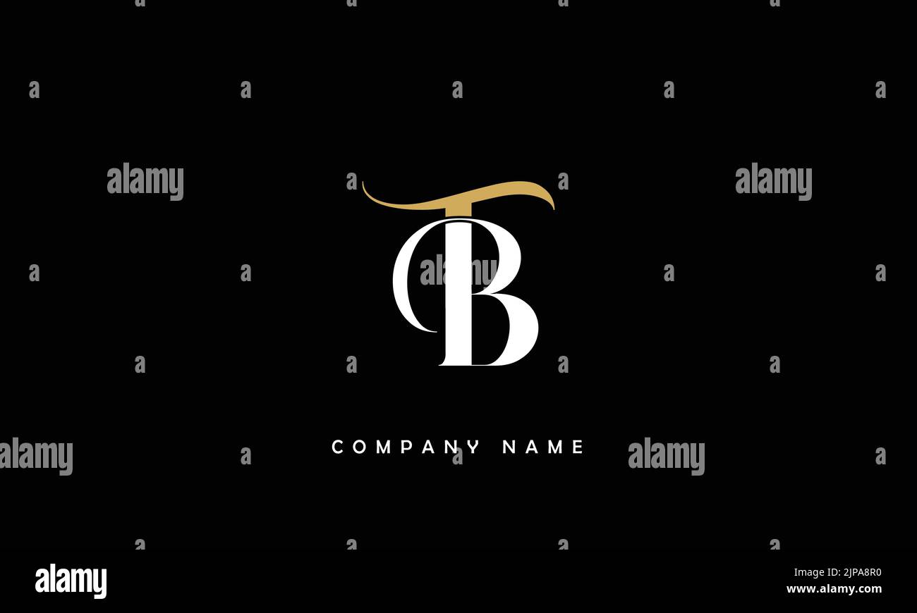 TB, BT Abstract Letters Logo Monogramm Stock Vektor