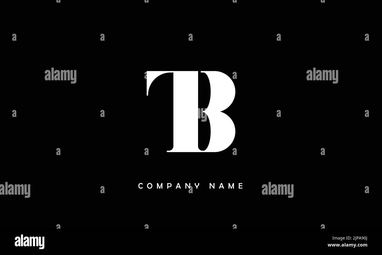 TB, BT Abstract Letters Logo Monogramm Stock Vektor