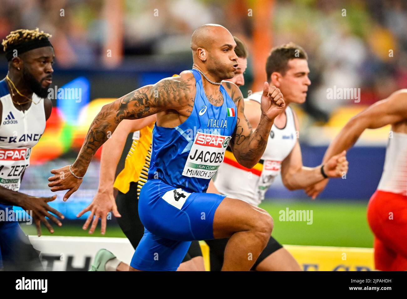 M nchen deutschland 16 august lamont marcell jacobs aus italien