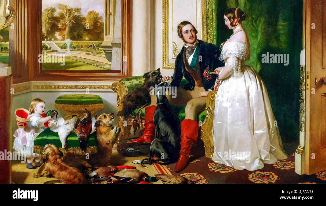 QUEEN VICTORIA (1819-1901) „Windsor Castle in Modern Times“ von Edwin Landseer 1841-43. Mit freundlicher Genehmigung der Royal Collections Stockfoto