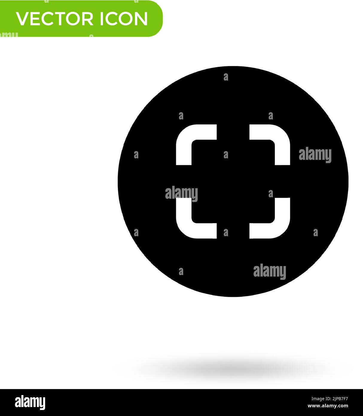 QR-Code-Scanner-Symbol. Minimales und kreatives Symbol isoliert auf weißem Hintergrund. vektorgrafik Symbol markieren. Stock Vektor