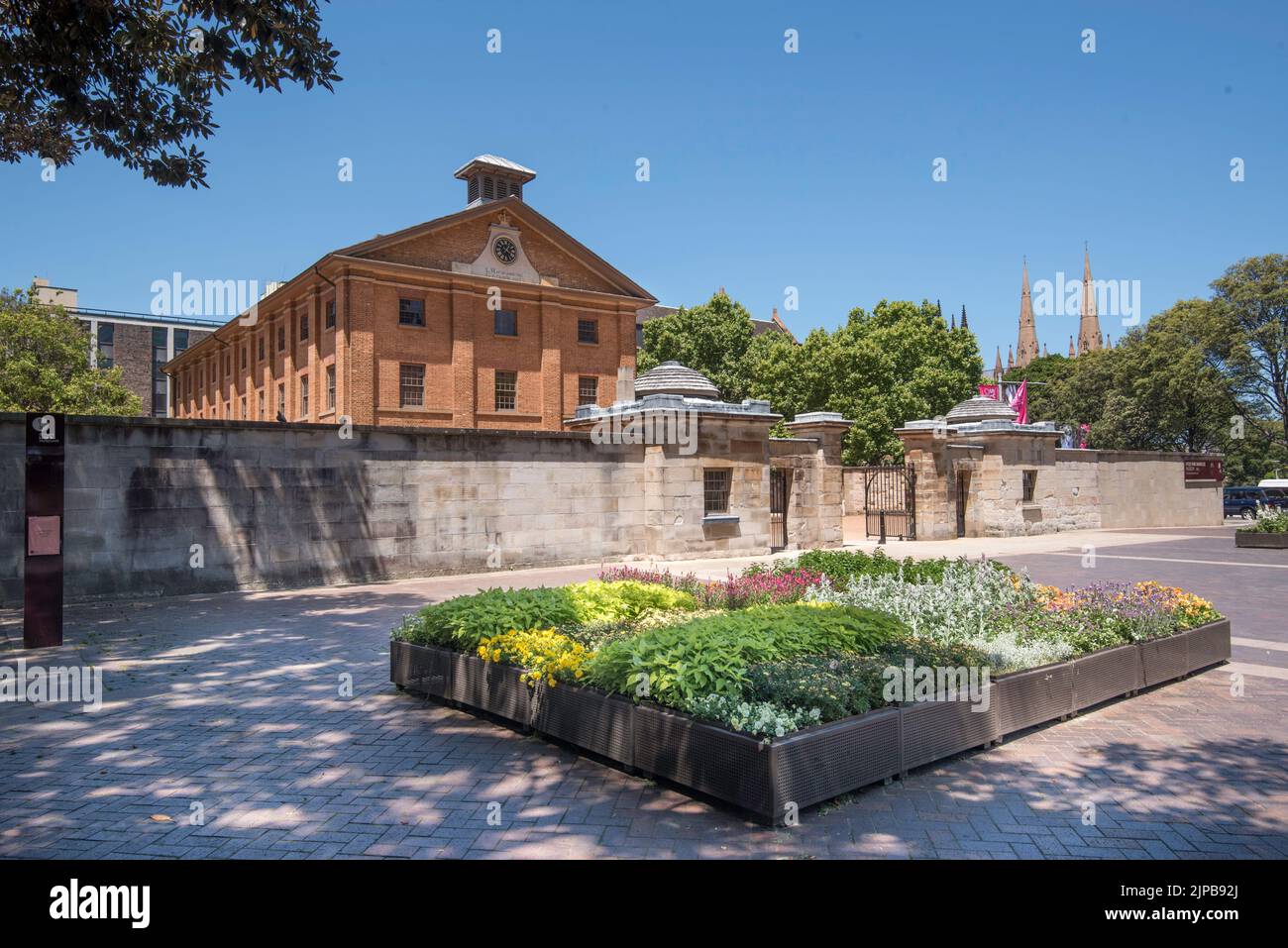 Januar 2019: die Hyde Park Barracks Sydney ist Australiens wichtigsten UNESCO-Gebäude und unterzieht sich einem $ 18 m Erneuerung Stockfoto