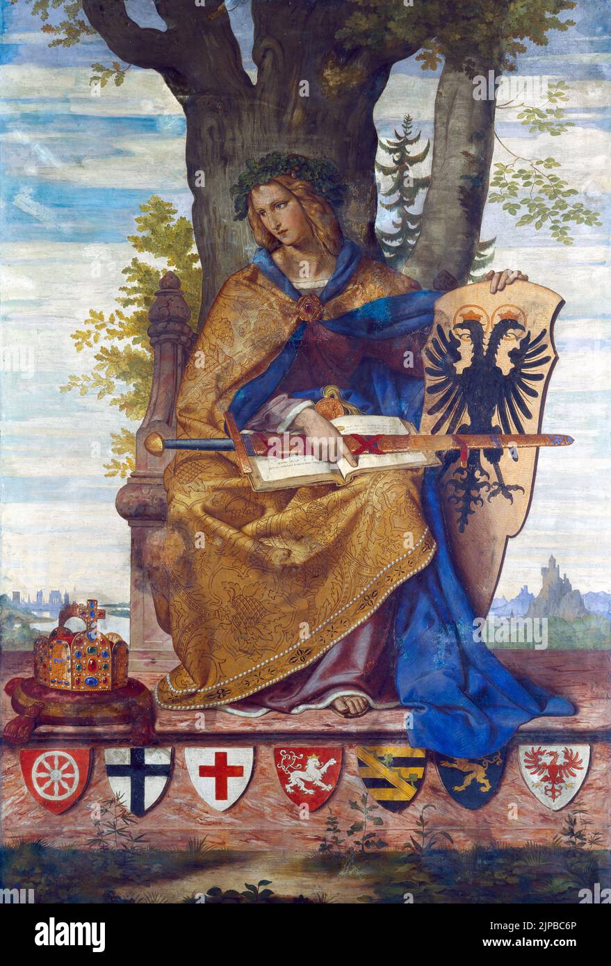 Germania (1834 – 1836) Gemälde von Philipp Veit Stockfoto