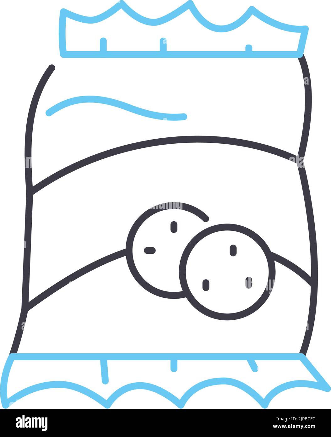 SnackLinie Symbol, UmrissSymbol, VektorIllustration, KonzeptZeichen