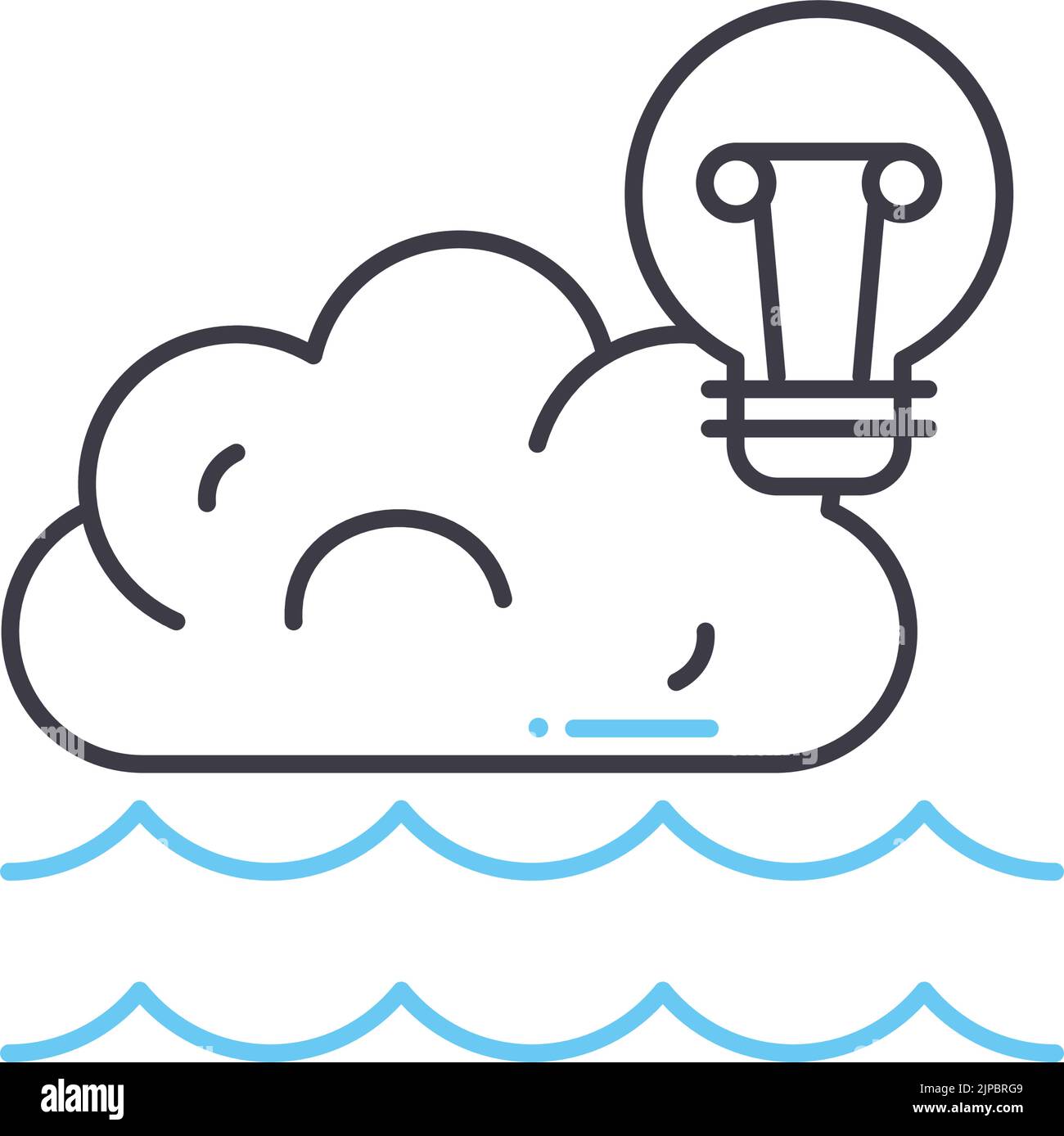 intelledence Quatient Line Icon, Umrisssymbol, Vektordarstellung, Konzeptzeichen Stock Vektor