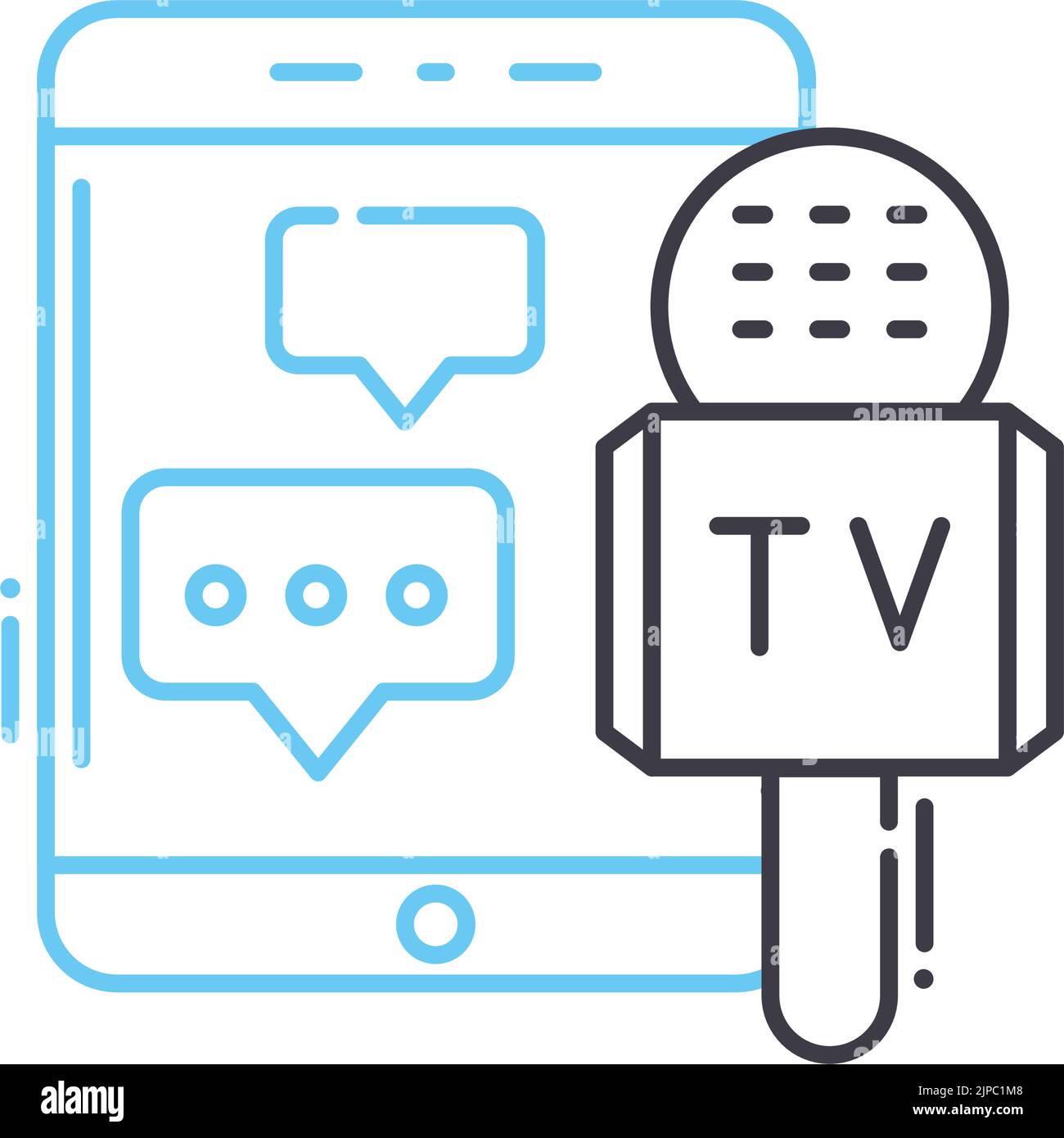 Symbol für die Live-Linie, Umrisssymbol, Vektordarstellung, Konzeptzeichen Stock Vektor