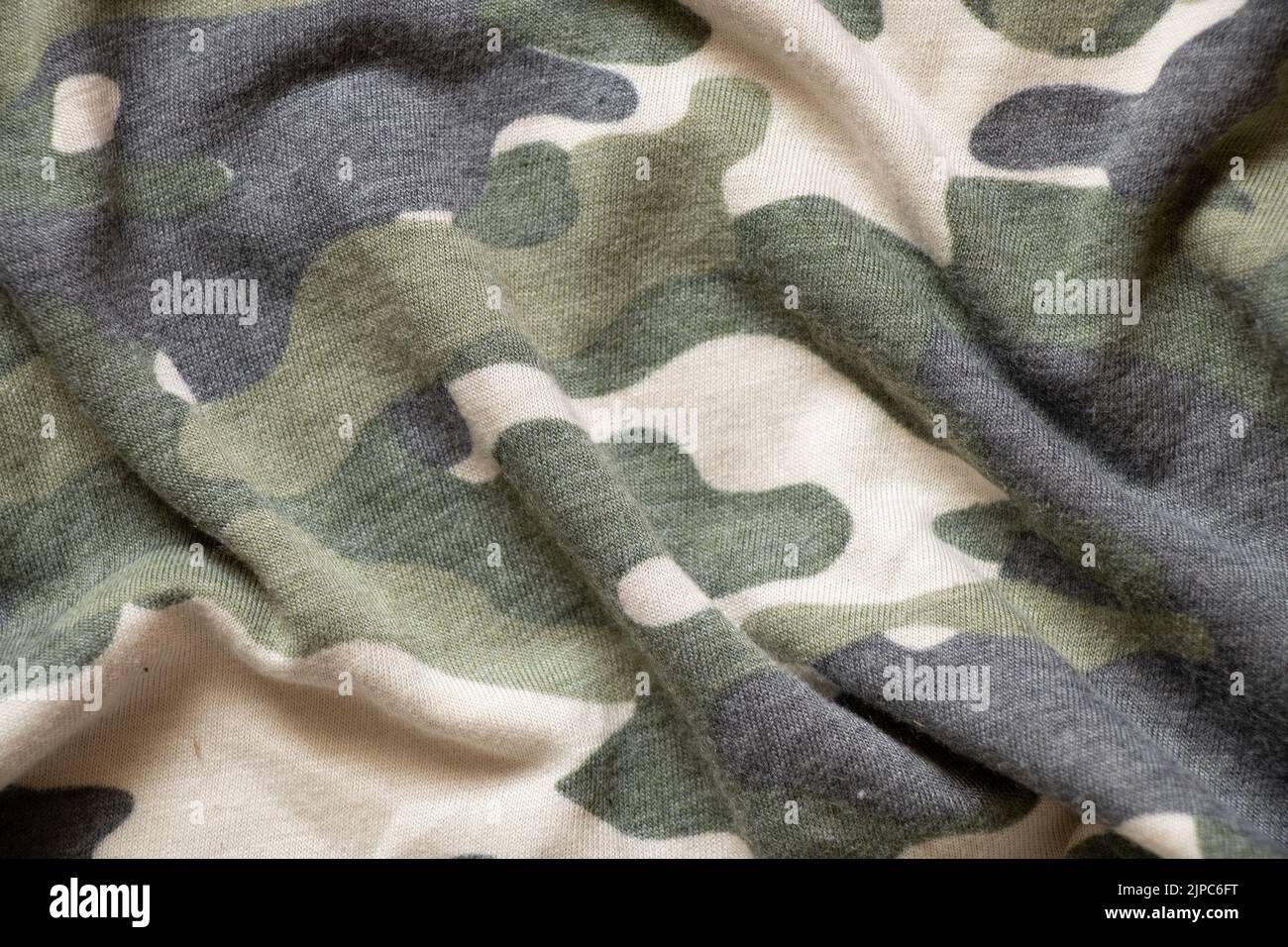 Tarnung grüner Hintergrund für Tarnung, Militäruniform für Tarnung, Krieg Stockfoto