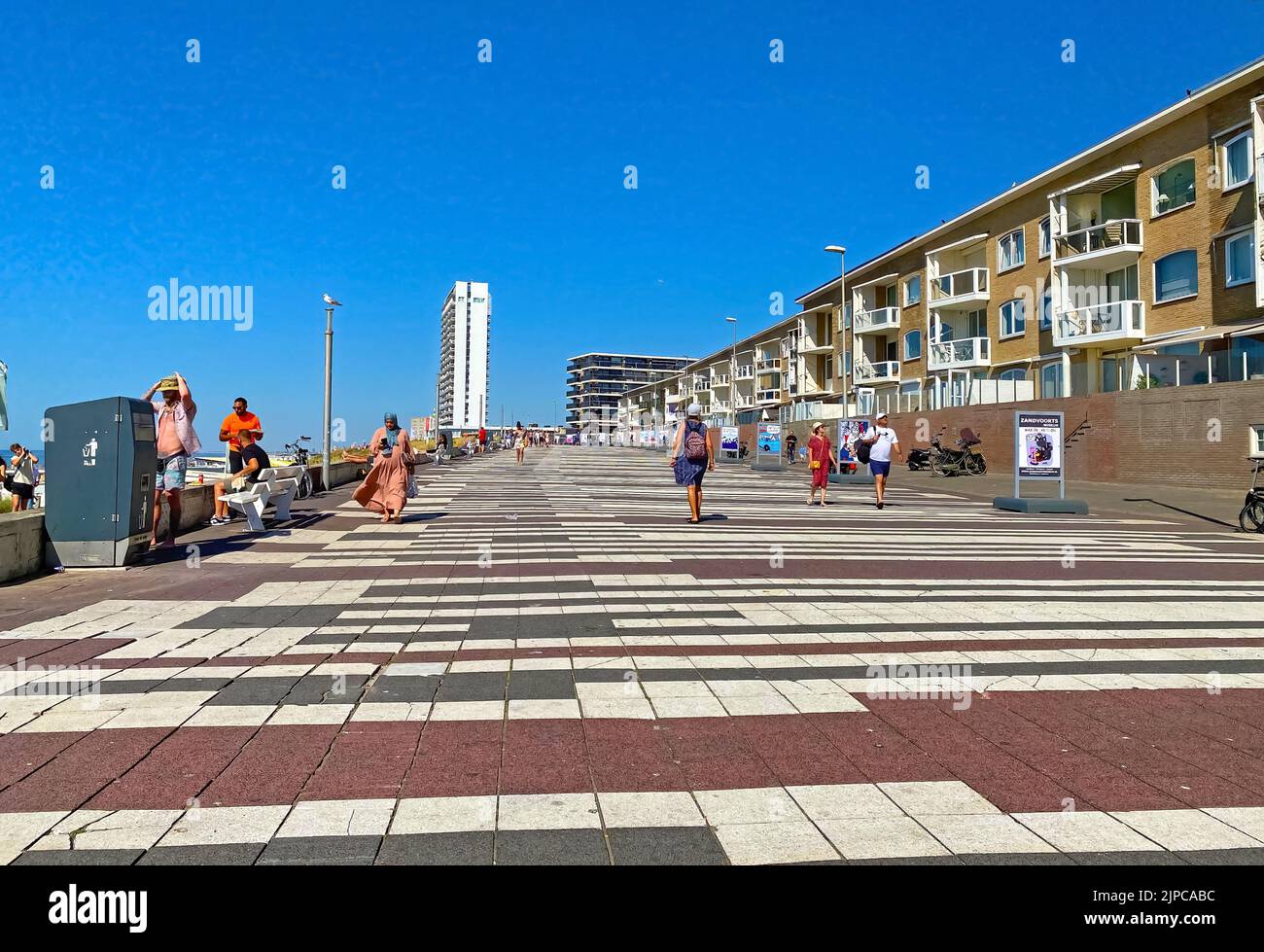 Elegantes Promenade Zandvoort Stadt Fotos