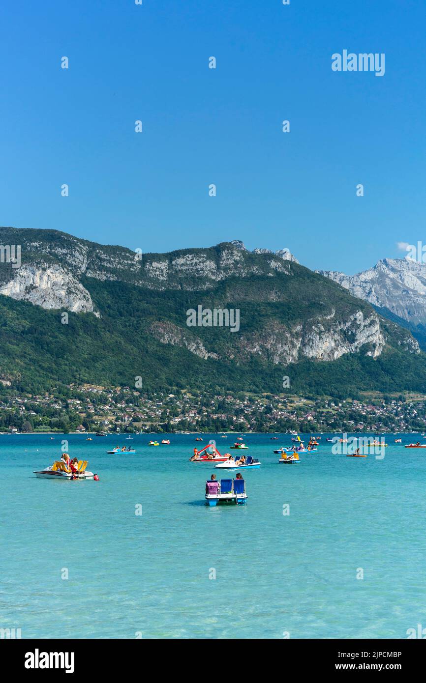 See von Annecy im Departement Haute-Savoie (Französische Alpen) Stockfoto