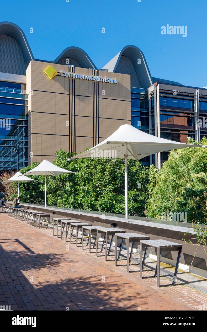 Die im Campus-Stil gestalteten Büros der Commonwealth Bank in South Eveleigh, Sydney, sind nach den nahe gelegenen alten Lokomotivwerkstätten als The Foundry bekannt Stockfoto