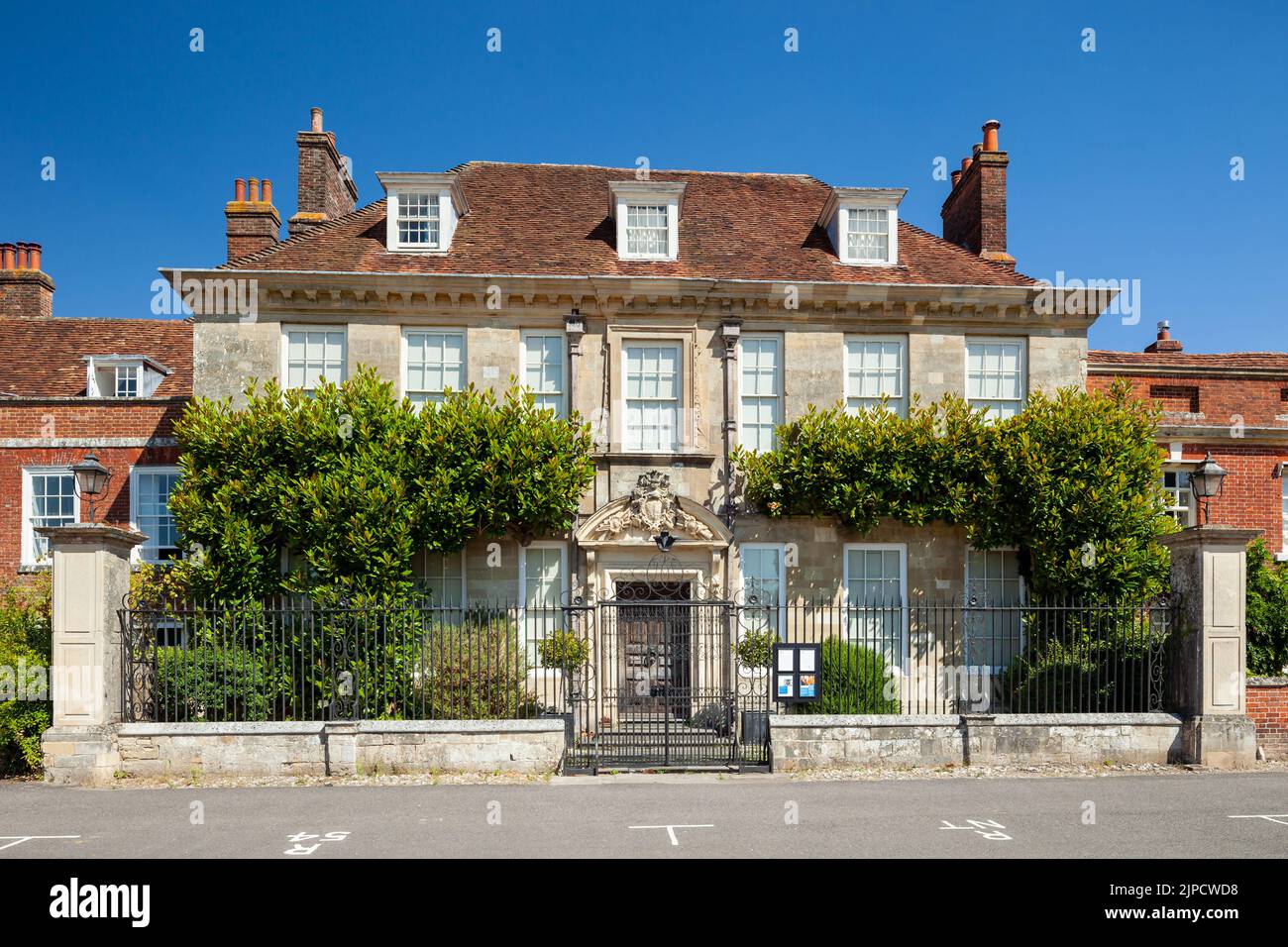 Sommernachmittag im Mompesson House in Salisbury, Wiltshire, England. Stockfoto