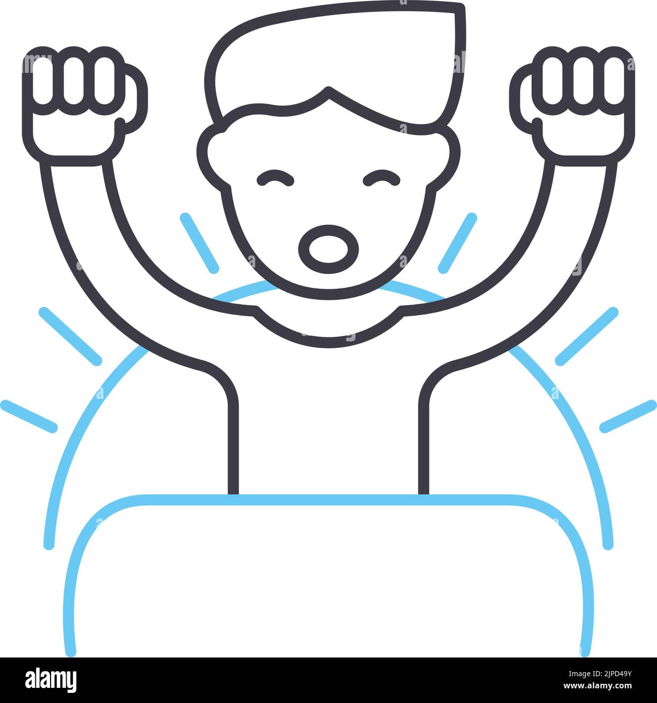 Early-Line-Symbol, Umrisssymbol, Vektordarstellung, Konzeptzeichen Stock Vektor