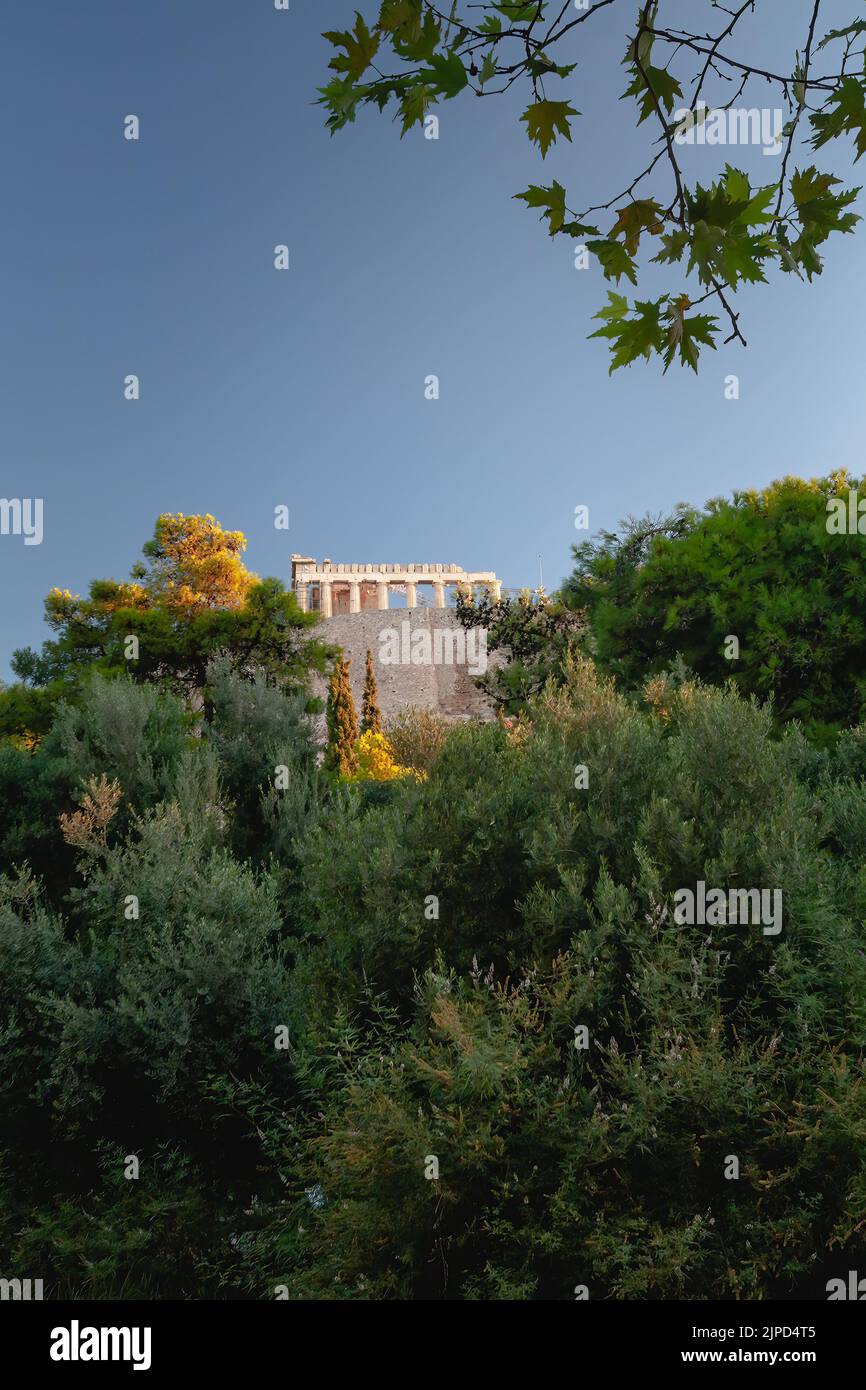 Akropolis-Tempel in Athen, Griechenland Stockfoto