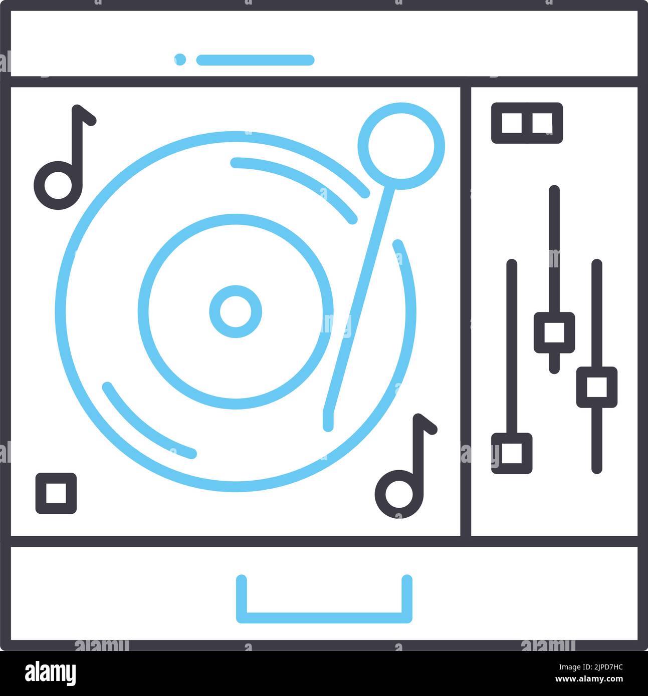 Zeichnen Sie das Liniensymbol, das Umrisssymbol, die Vektordarstellung, das Konzeptzeichen auf Stock Vektor