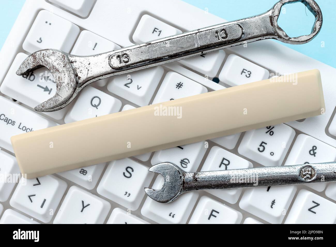 Abstrakte Schreibkraft Üben Speed Typing, Programmierer Debugging Codes Stockfoto