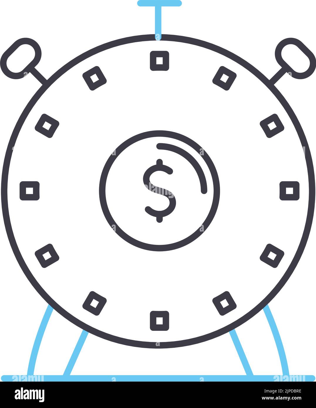 instant Money Line-Symbol, Umrisssymbol, Vektordarstellung, Konzeptzeichen Stock Vektor