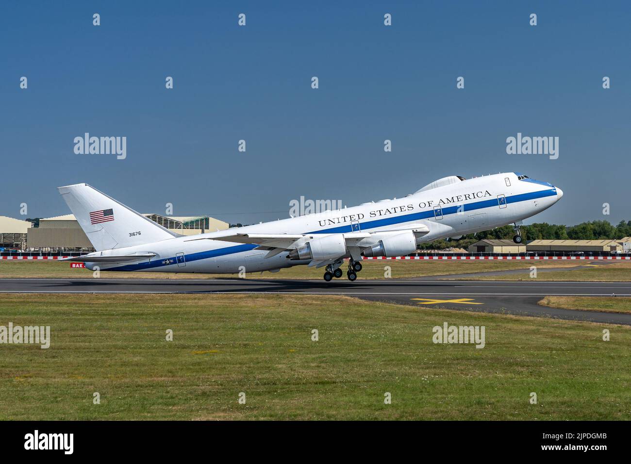 Boeing E-4B Nachtwatch Stockfoto