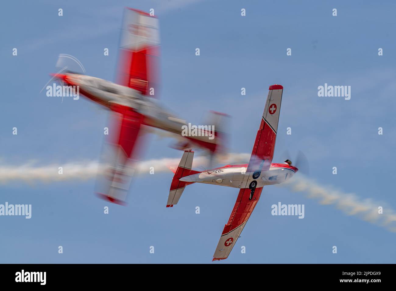 Swiss Air Force PC-9 Team Stockfoto