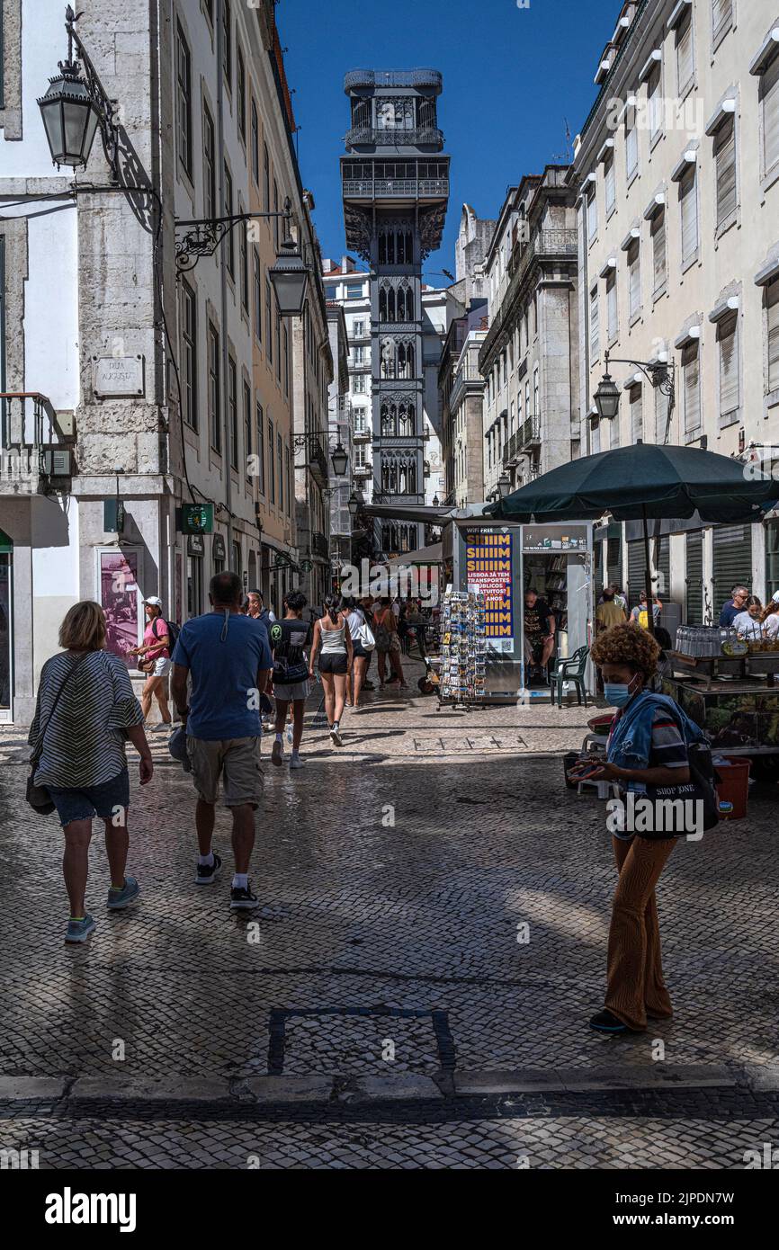 Die Straßen von Lissabon Portugal Stockfoto