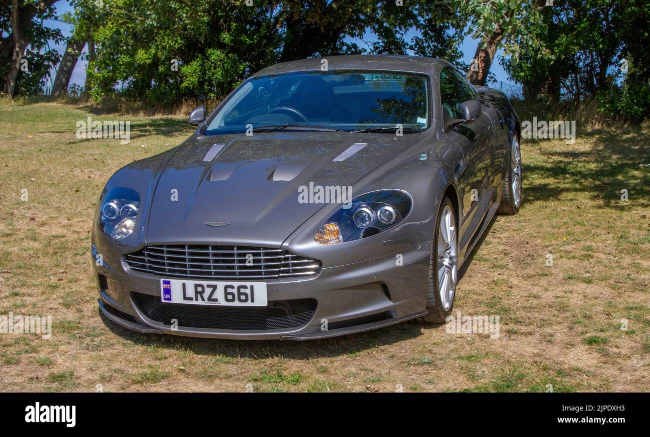 2008 Grey ASTON MARTIN DBS V12 5935 ccm Supersportwagen in Southport, Großbritannien Stockfoto