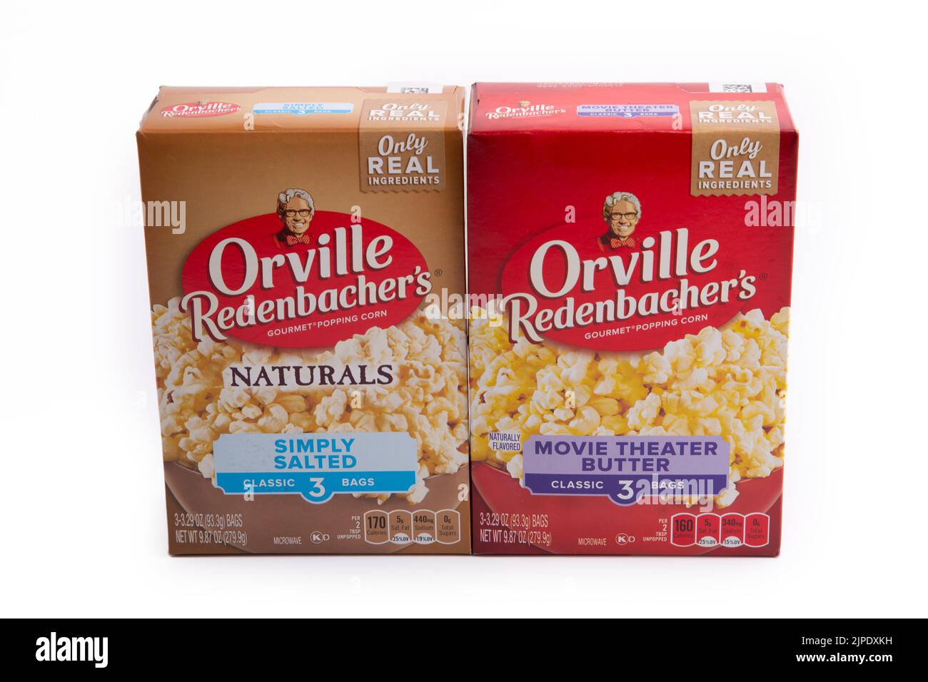 Popcorn, orville redenbacher's, Popcorn Stockfoto