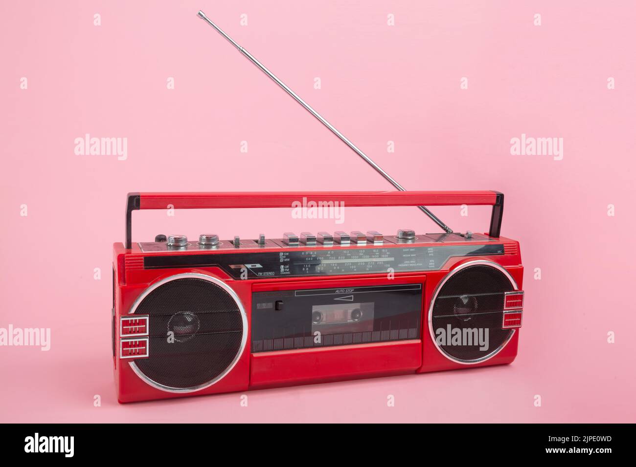 Ghetto-Blaster, Kassettenrekorder, Ghetto-Blaster Stockfoto