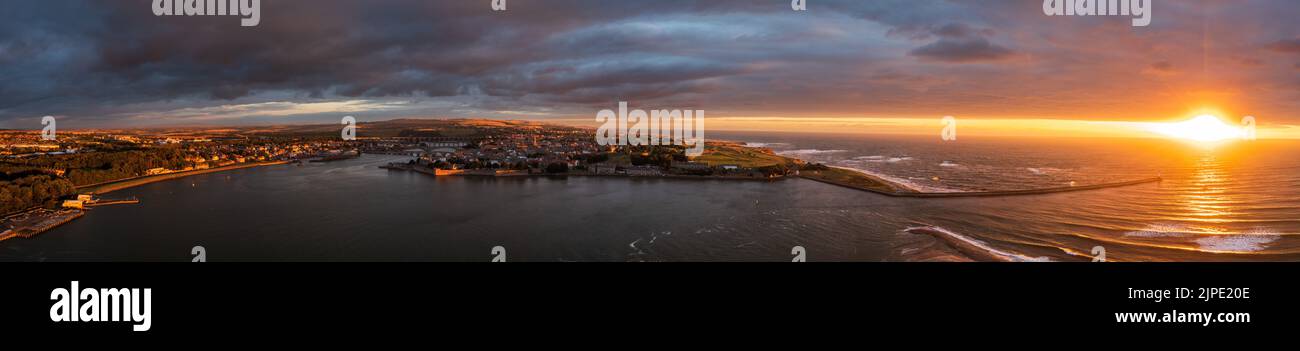 Berwick nach Tweed. Während die Border Wars Berwick Hände dreizehnmal vor endlich fallen nach England im Jahre 1482 ausgetauscht. Etwas außerhalb der Stadt in Stockfoto