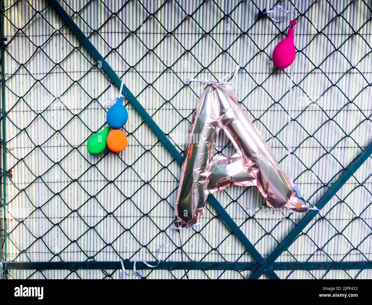 Letter, A, Ballons, Briefe, Letter as, Ballon Stockfoto