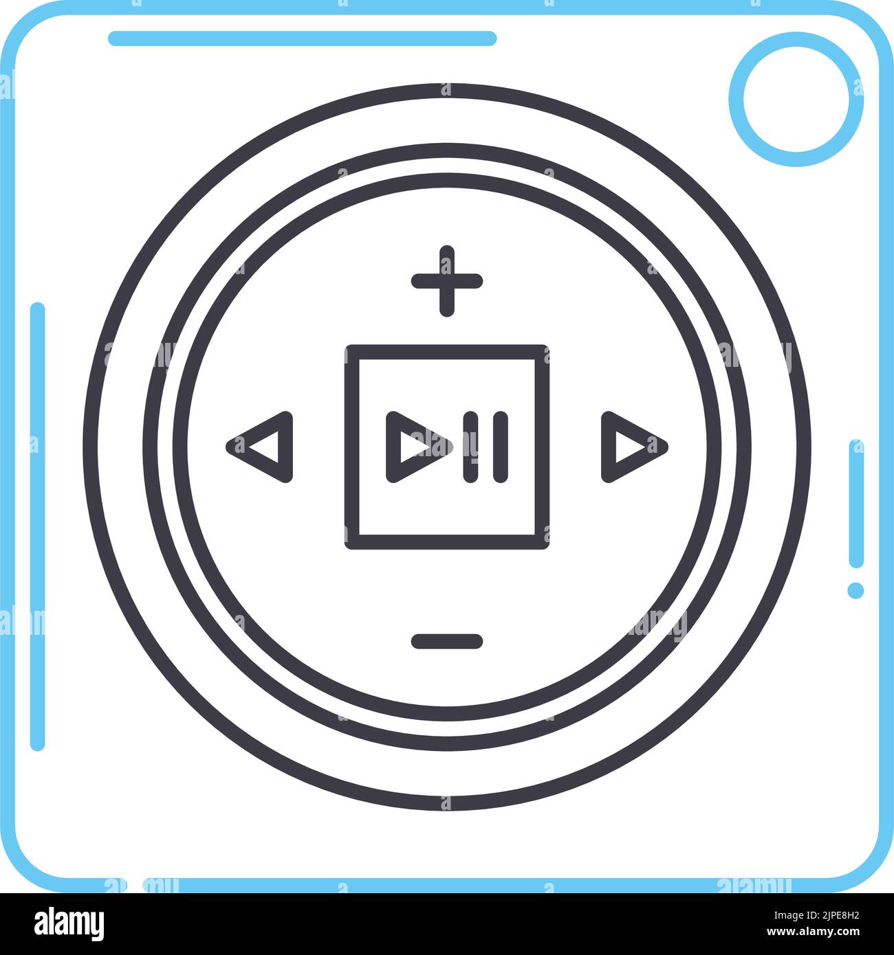 Liniensymbol für männliche Sportler, Umrisssymbol, Vektordarstellung, Konzeptzeichen Stock Vektor