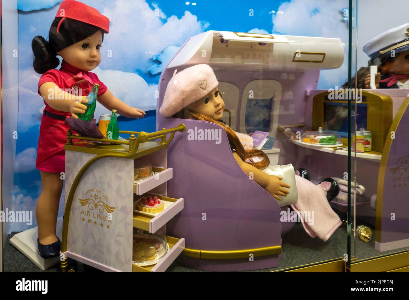 Der American Girl Store im Rockefeller Center ist beliebt, New York City, USA Stockfoto