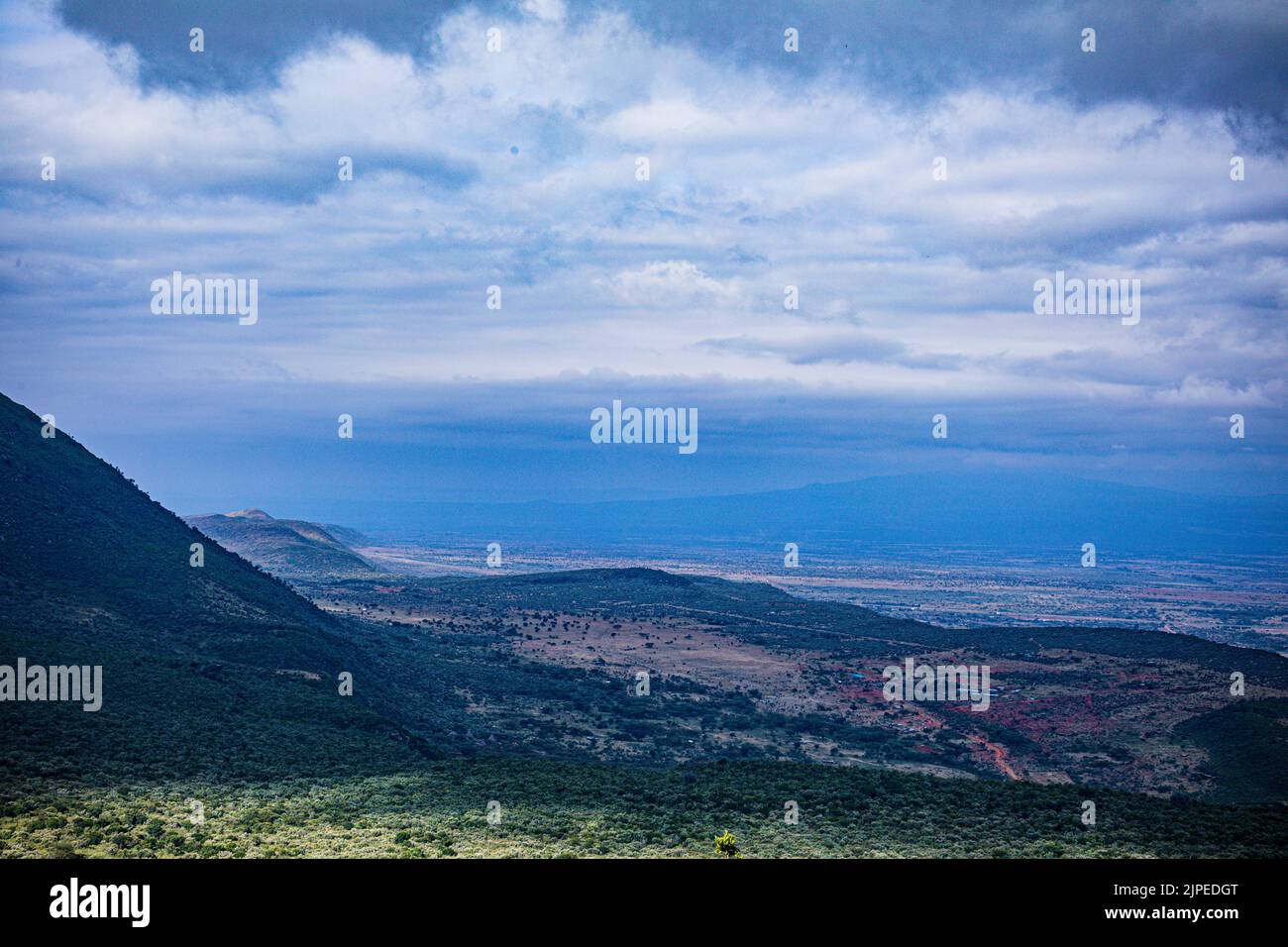 Maai Mahiu Steilwände Aussichtspunkt Great Rift Valley Kenia Landschaften Reise Dokumentarfilm Hot Water Town Nakuru City County Stockfoto