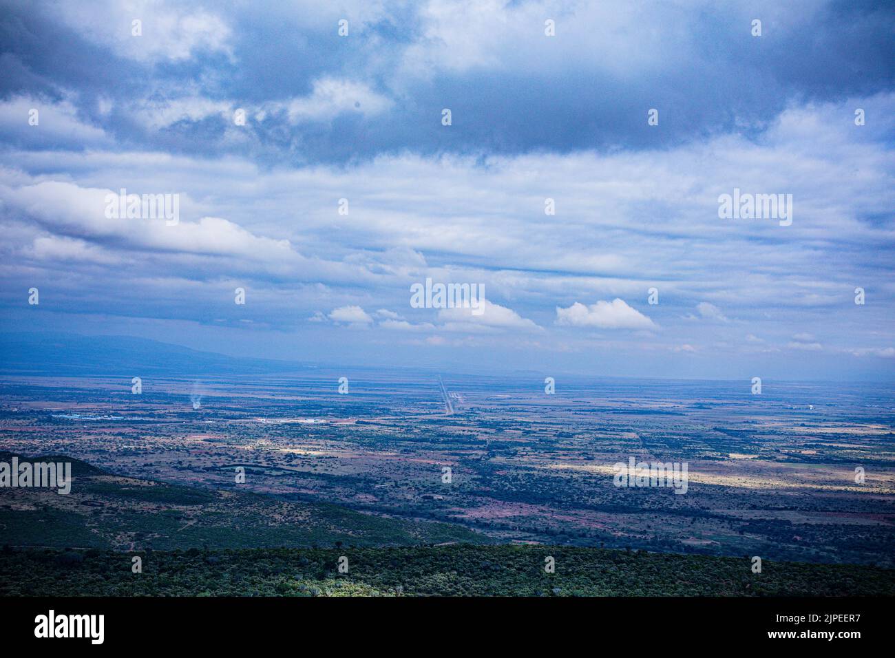 Maai Mahiu Steilwände Aussichtspunkt Great Rift Valley Kenia Landschaften Reise Dokumentarfilm Hot Water Town Nakuru City County Stockfoto