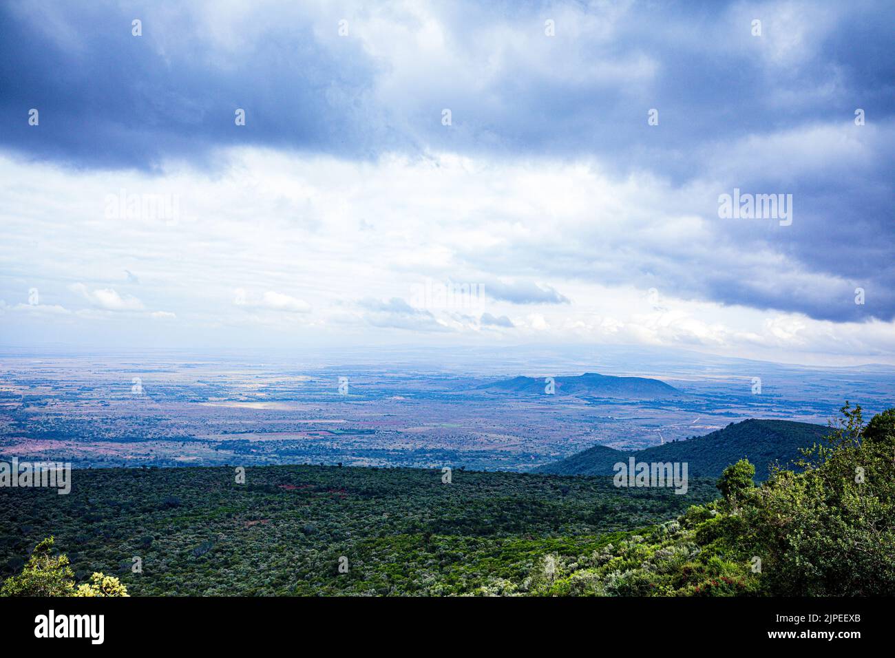 Maai Mahiu Steilwände Aussichtspunkt Great Rift Valley Kenia Landschaften Reise Dokumentarfilm Hot Water Town Nakuru City County Stockfoto