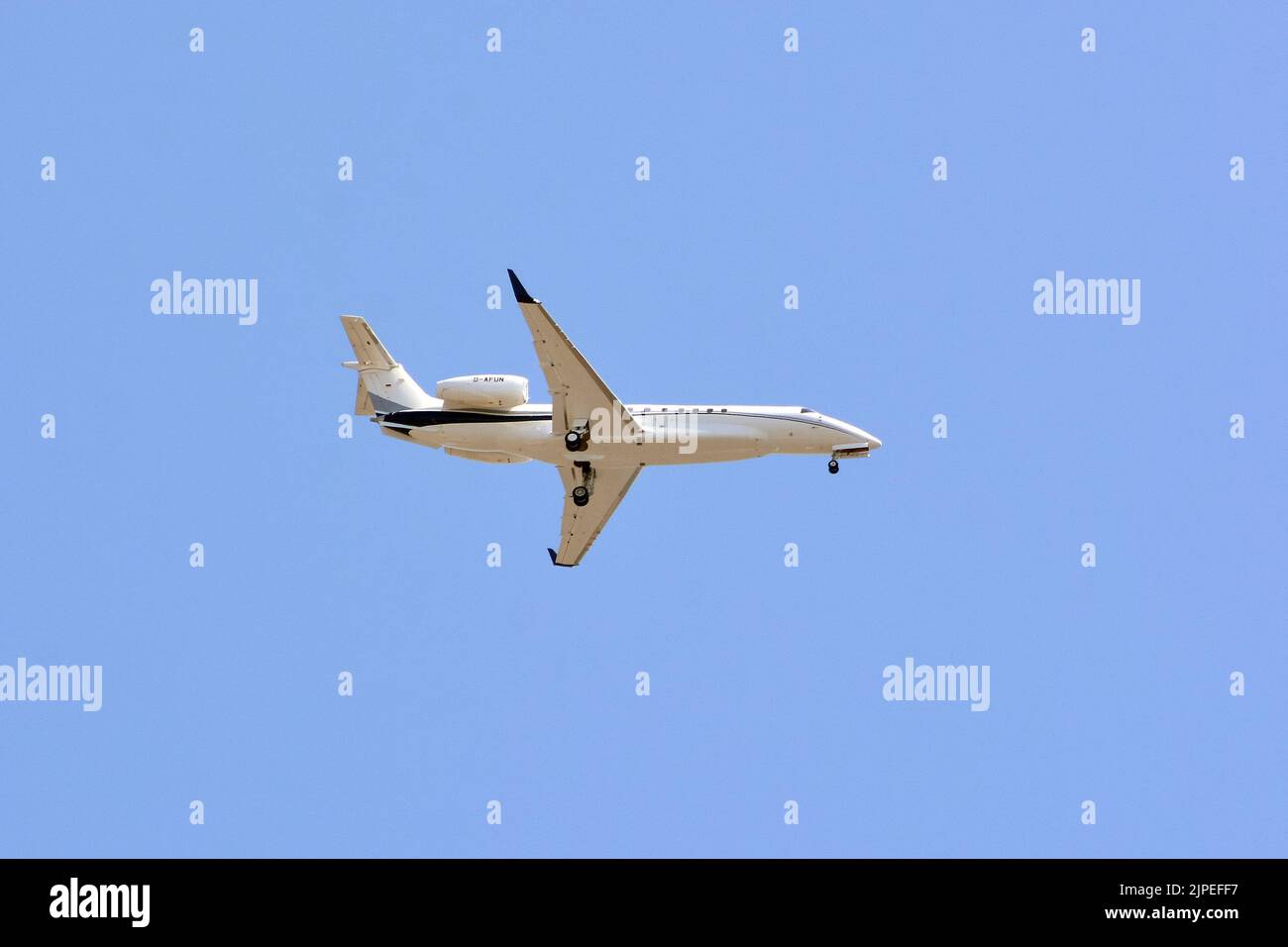 Air Hamburg (ist eine deutsche Charterfluggesellschaft mit Sitz in Hamburg), Embraer Legacy 650, Budapest, Ungarn, Magyarország, Europa Stockfoto