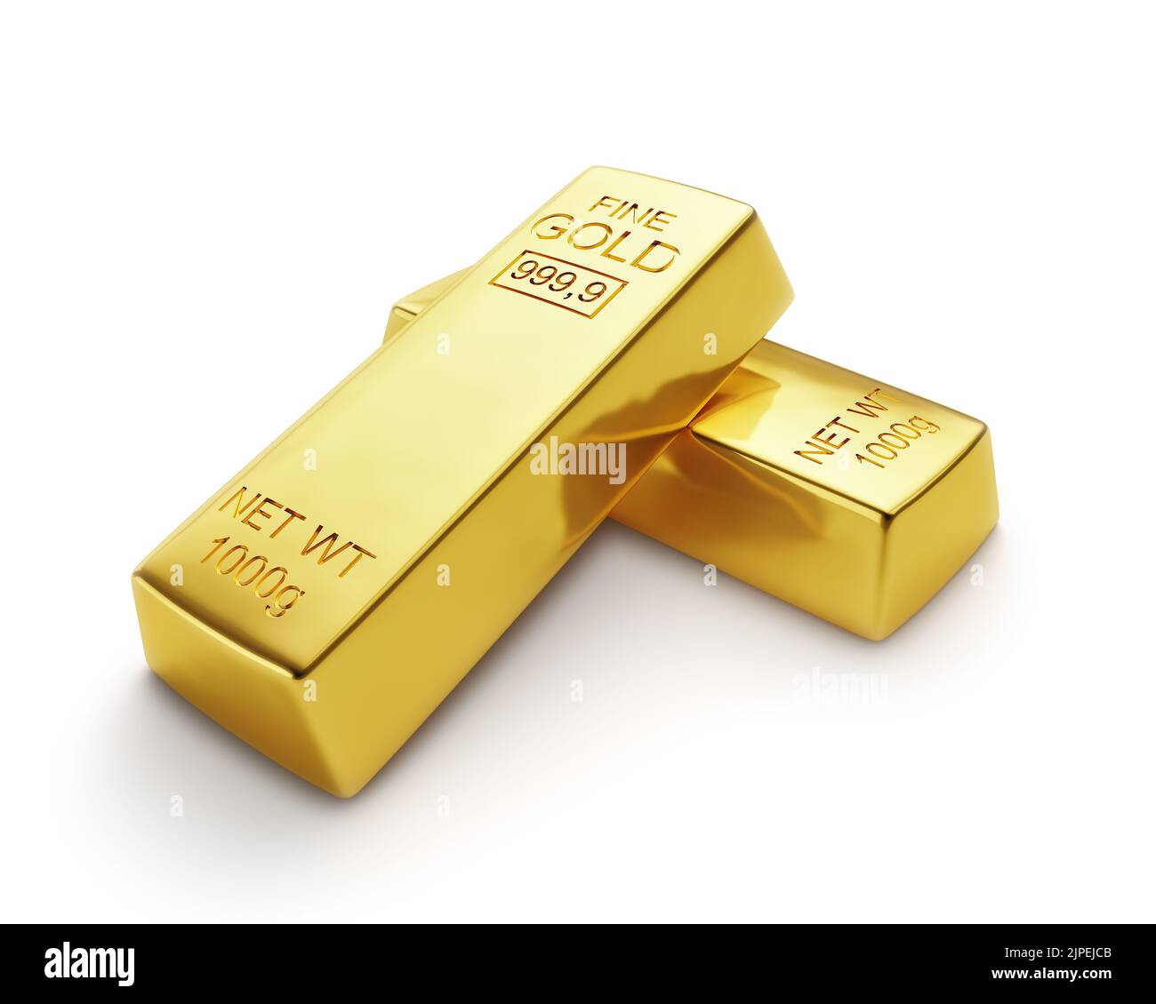 Gold, Goldbarren, Goldbarren, Barren Stockfoto