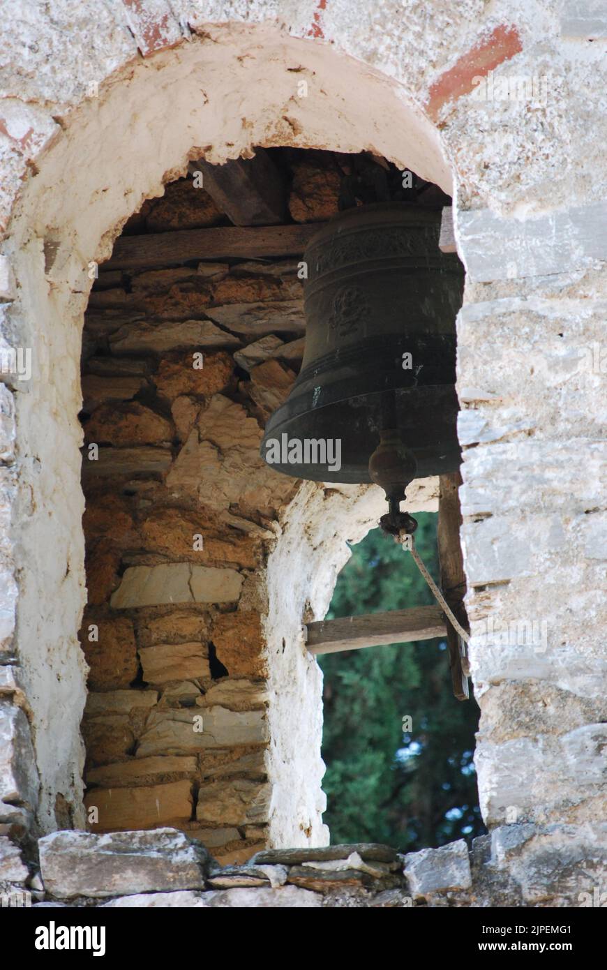 Kirche aus dem 19.. Jahrhundert der St. Athanasios in Palaiokasthon, Chalkidiki Stockfoto
