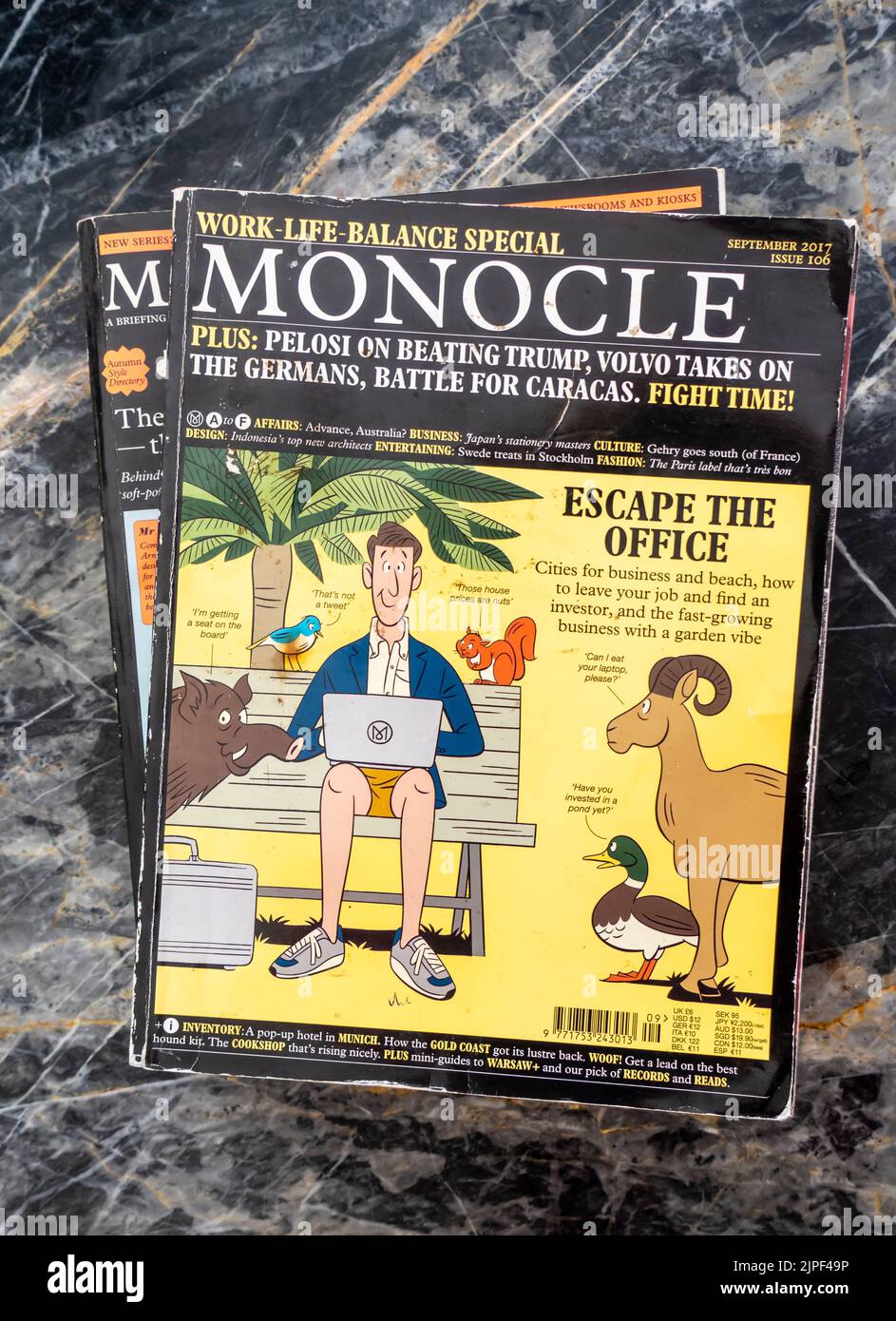 Cover der Zeitschrift Monocle, 2017 Stockfoto
