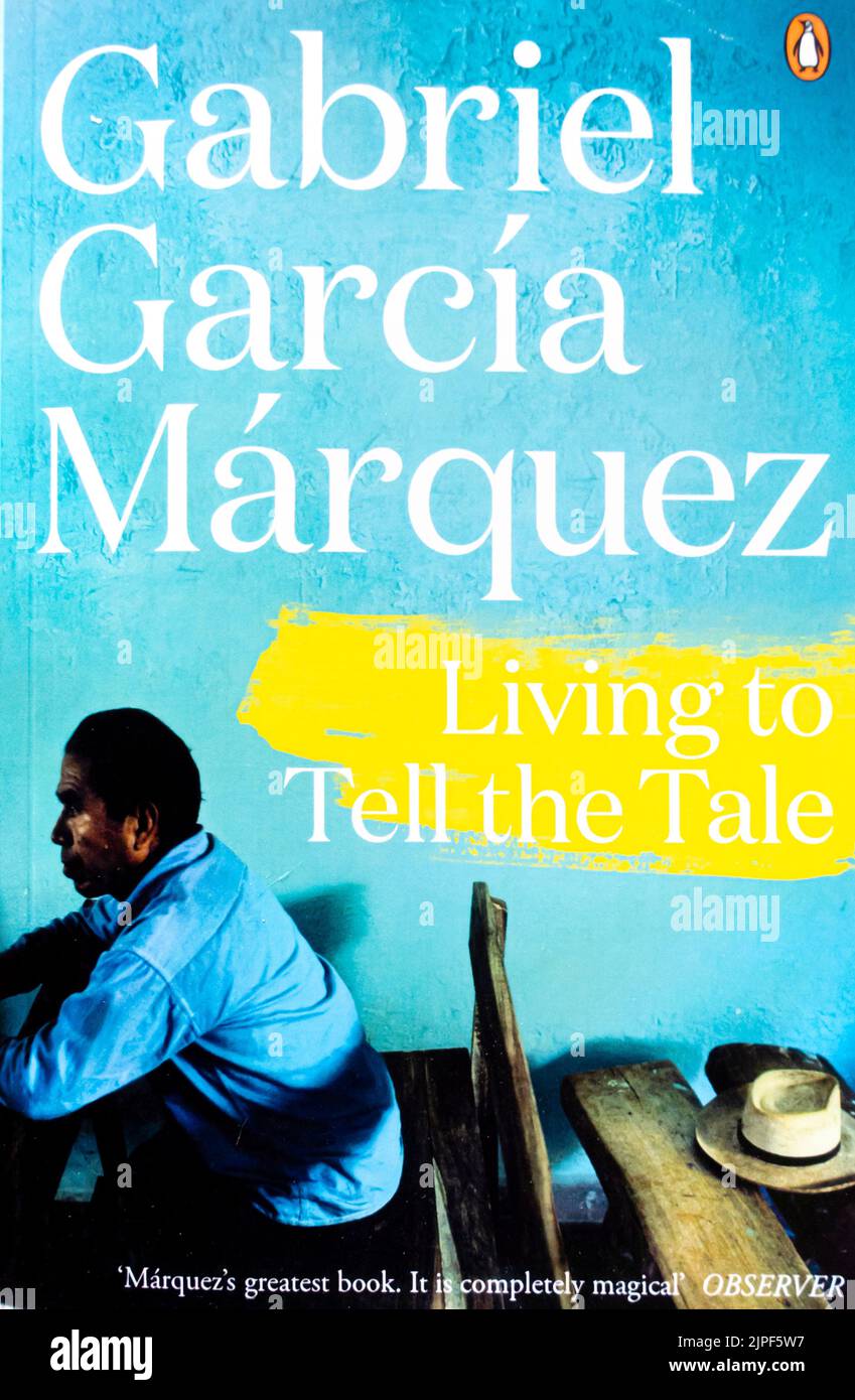 Gabriel Garcia Marquez - Living to Tell the Tale 2014 - Buchcover Stockfoto