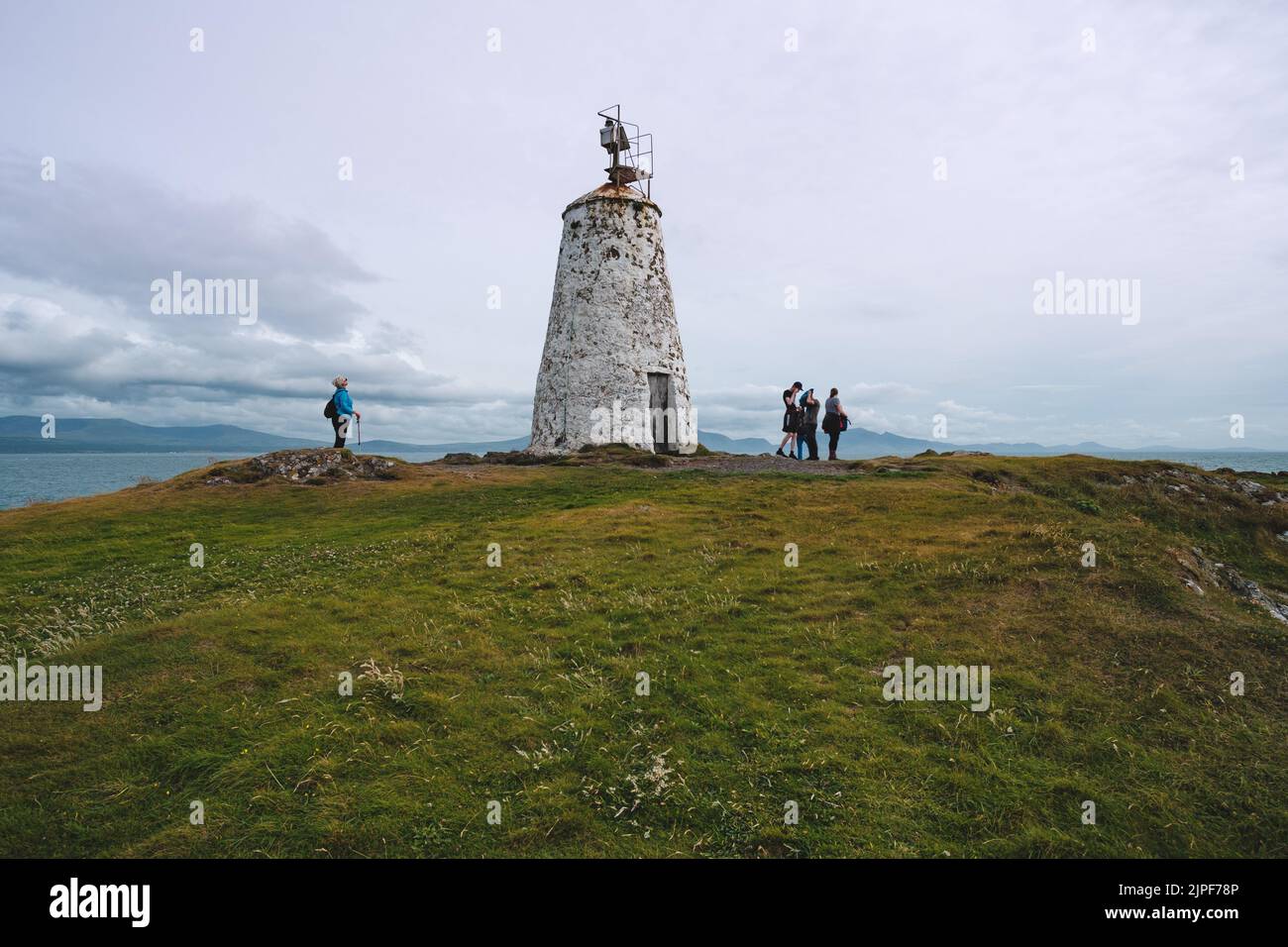 Malerisch und malerisch Ynys Llanddwyn, Anglesey, Nordwales. Ein wunderschöner Ort für einen Besuch in Nordwales Stockfoto