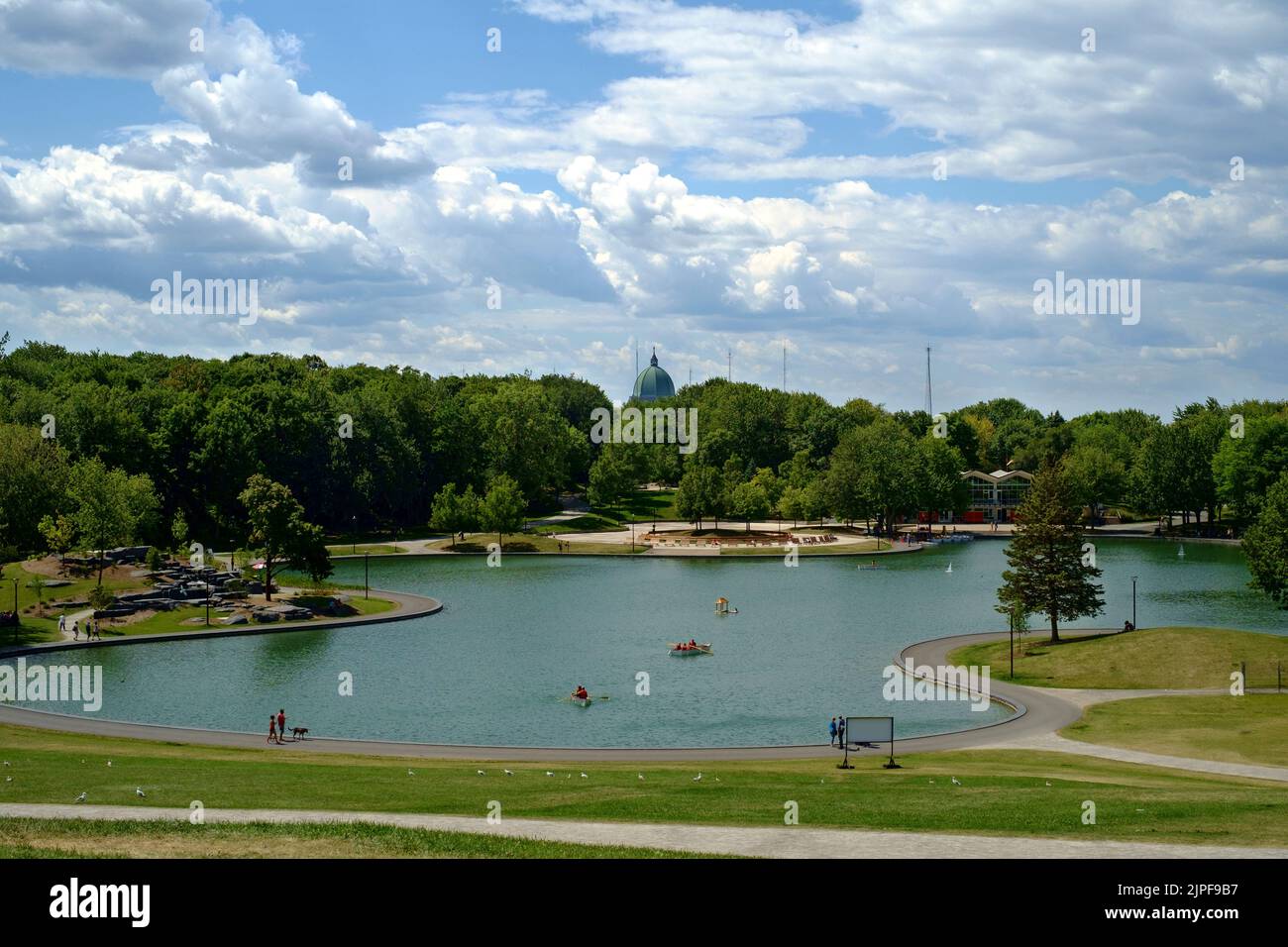 Lac au Castor auf dem Mont Royal in Montreal Stockfoto